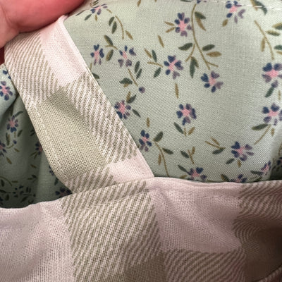Green Gingham Bow Tote Bag
