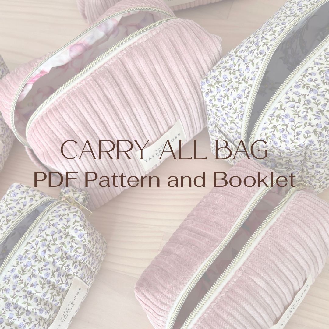 PDF Carry All Bag - Downloadable Pattern and Instructions