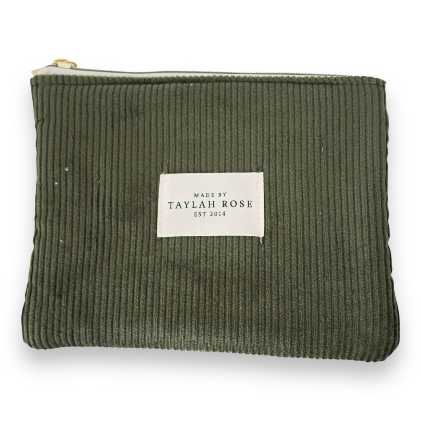 Olive Zipper Pouch