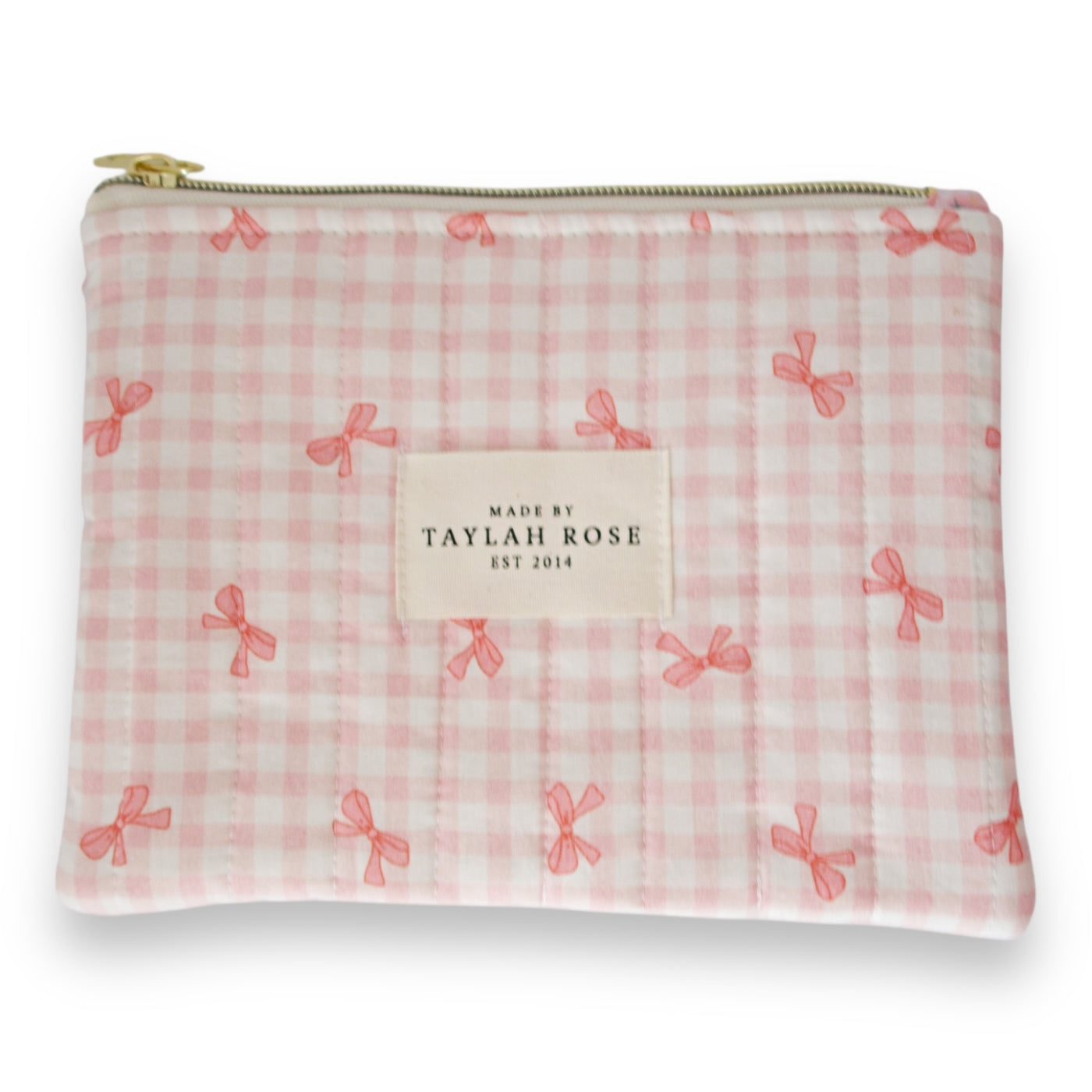 Pretty Pink Bows Zipper Pouch
