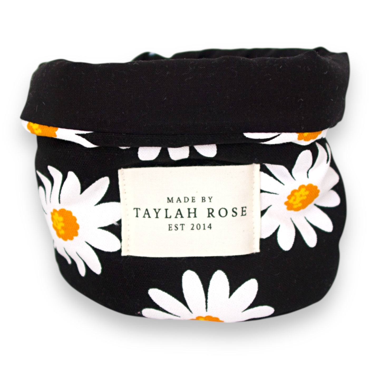 Black Daisy Vanity Bucket
