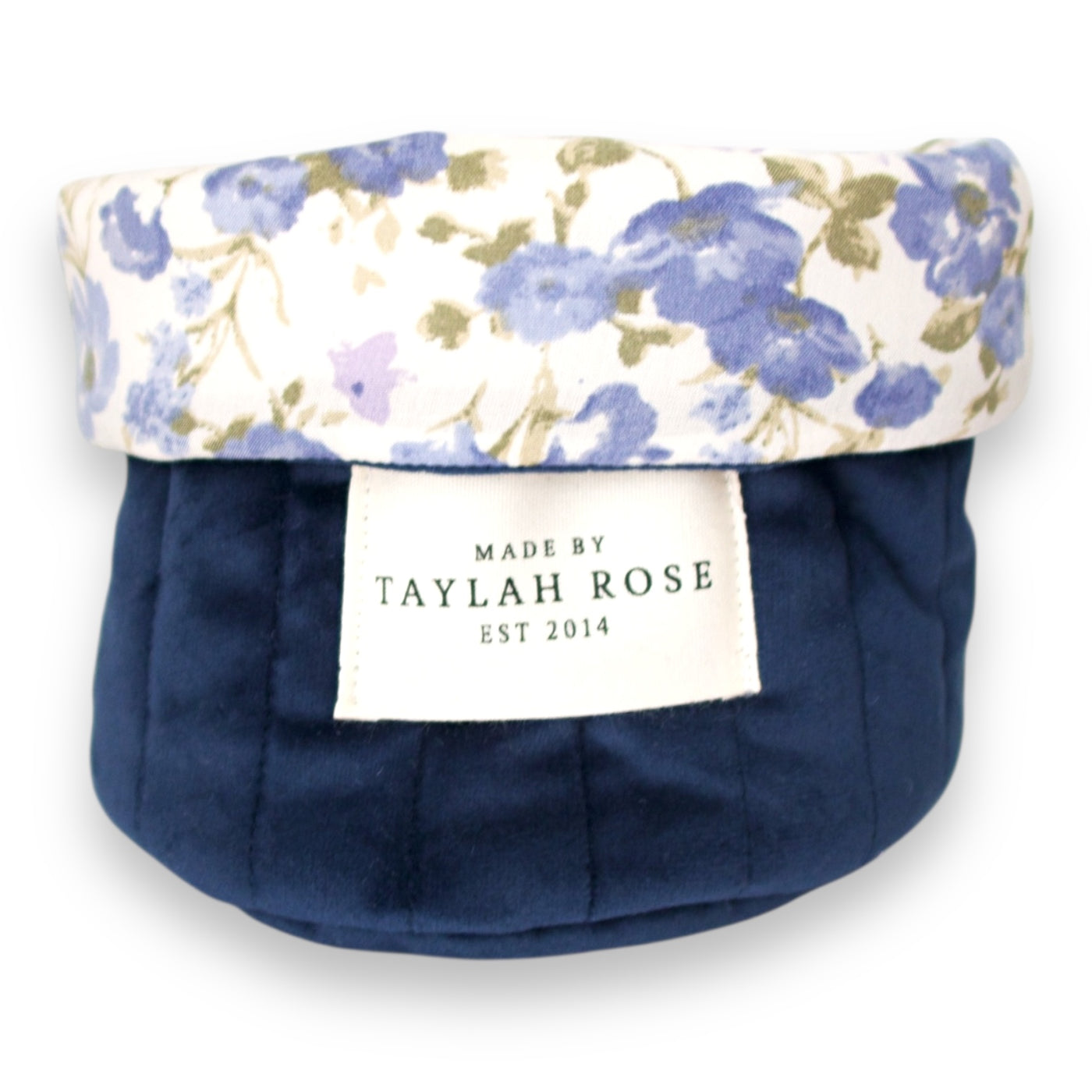 Navy Velour Vanity Bucket
