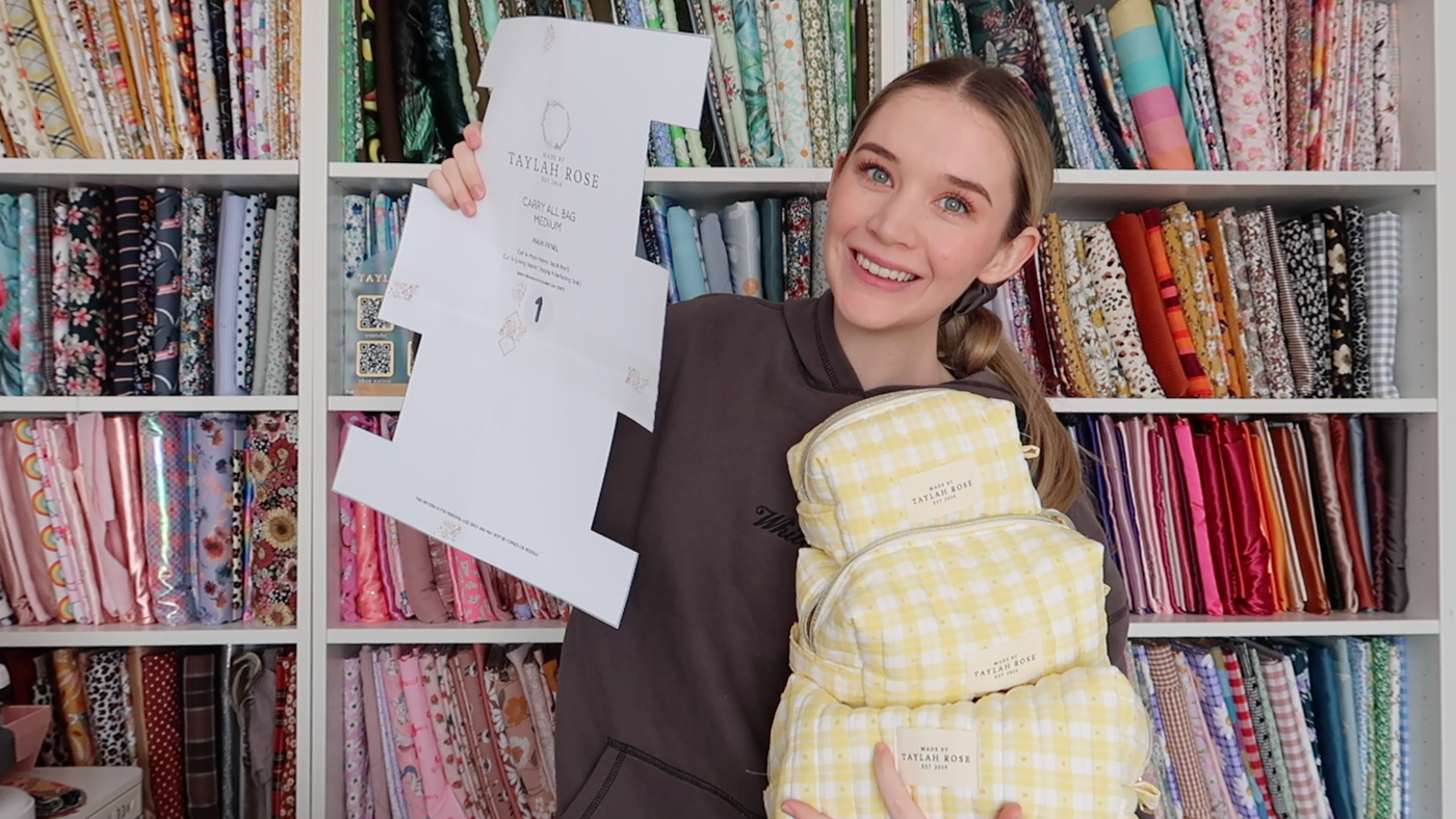 PDF Carry All Bag - Downloadable Pattern and Instructions