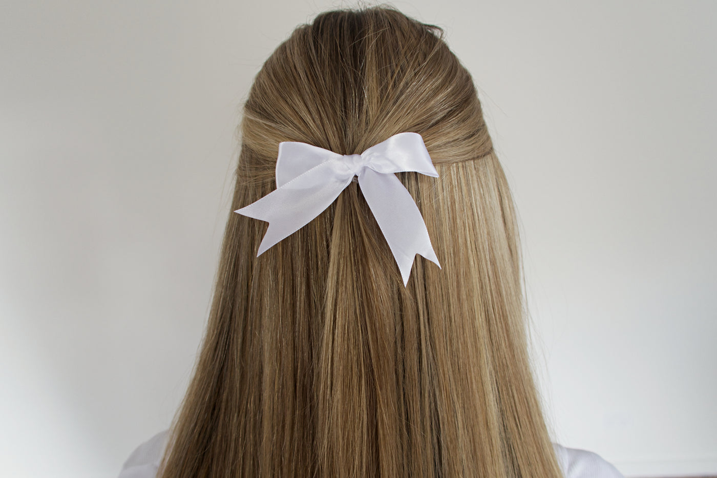 Basic Ribbon Bow - White
