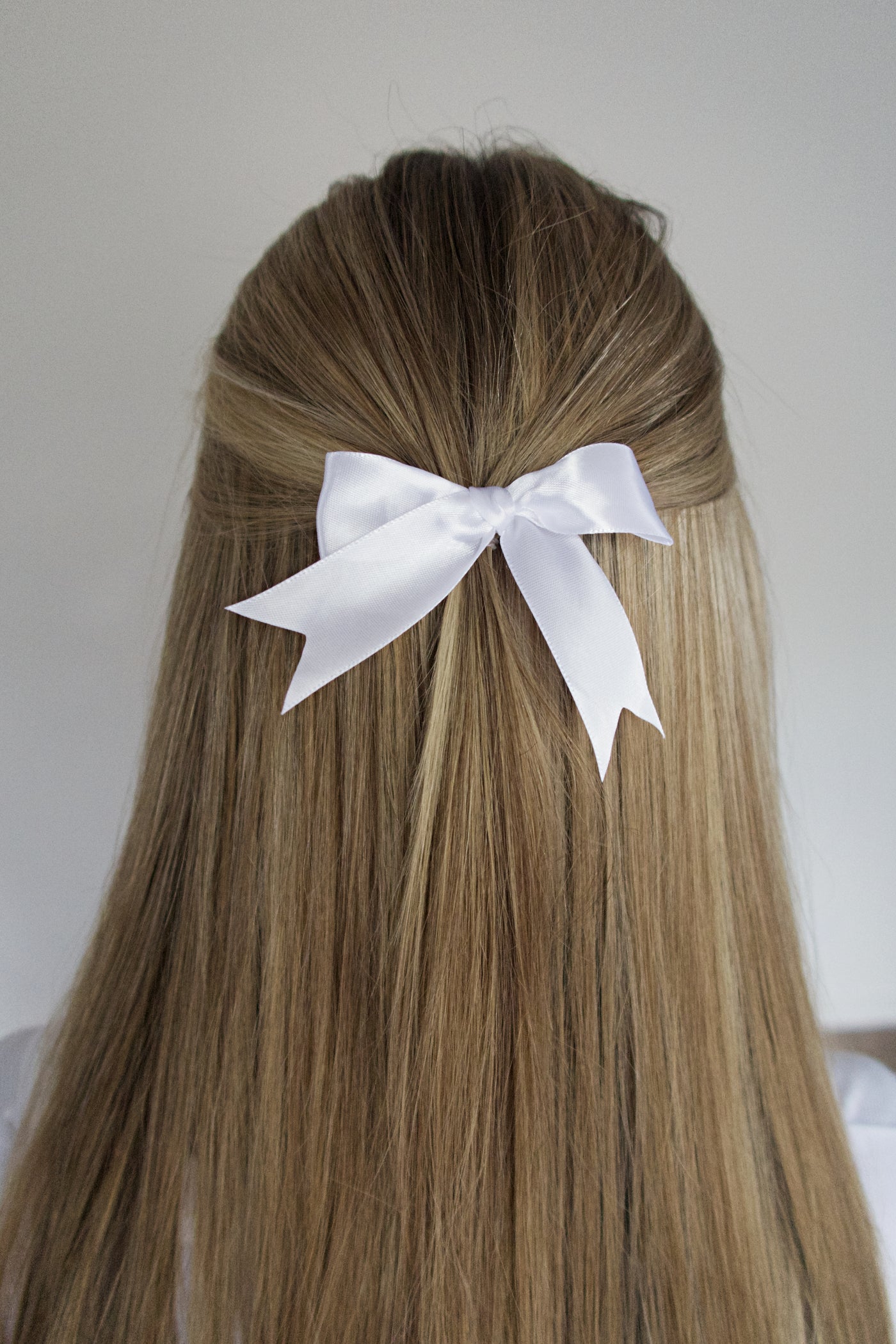 Basic Ribbon Bow - White