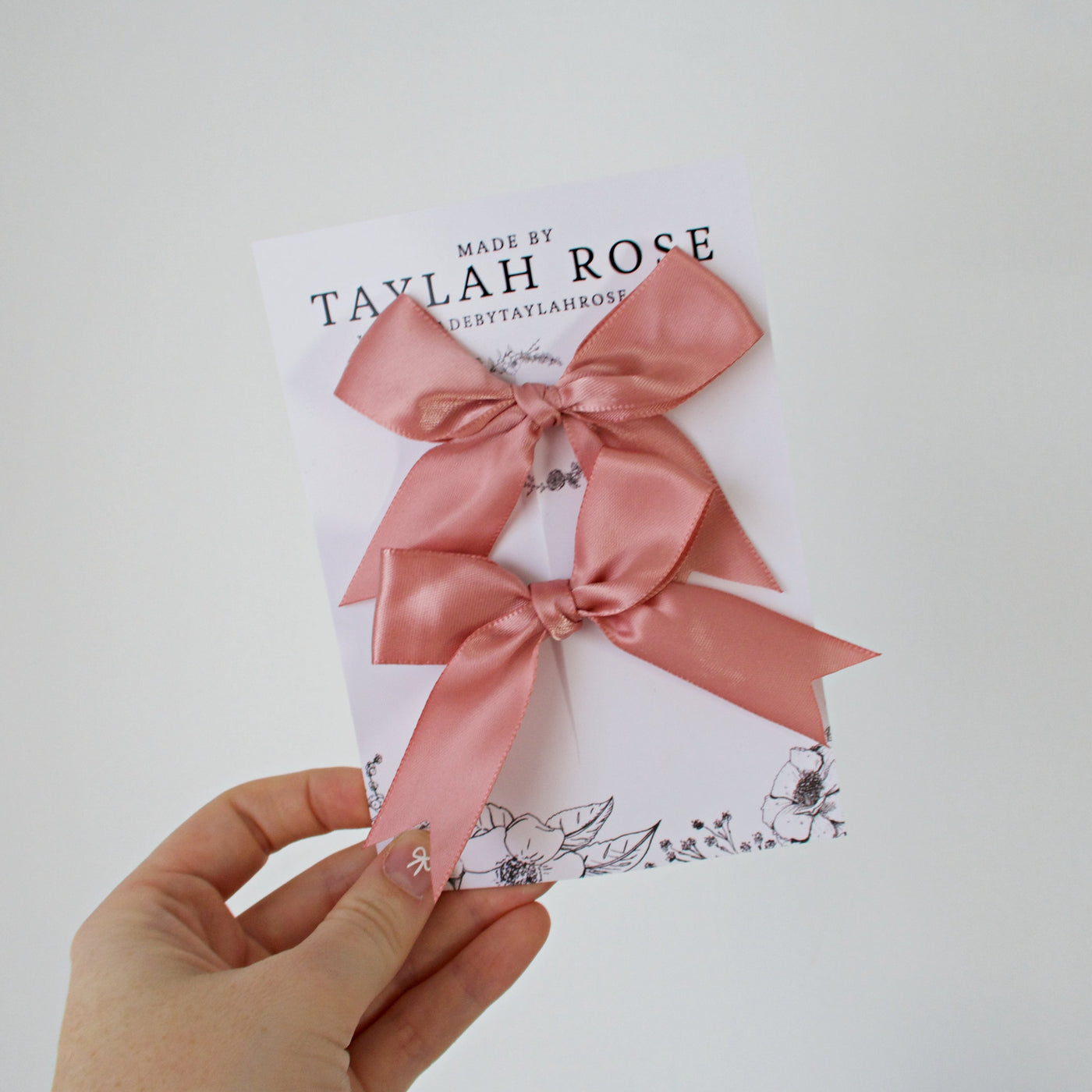 Basic Ribbon Bow - Pink