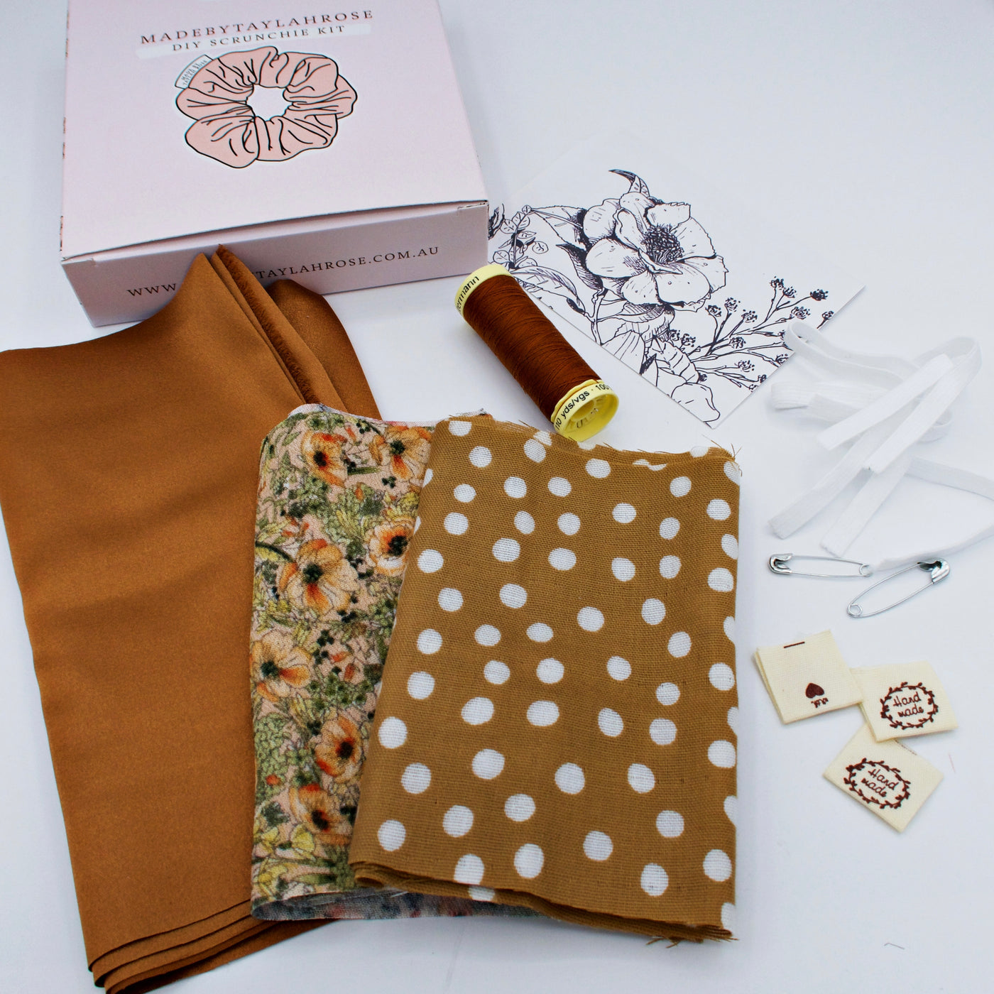 Deluxe DIY Scrunchie kits - makes 3 - sewing machine edition
