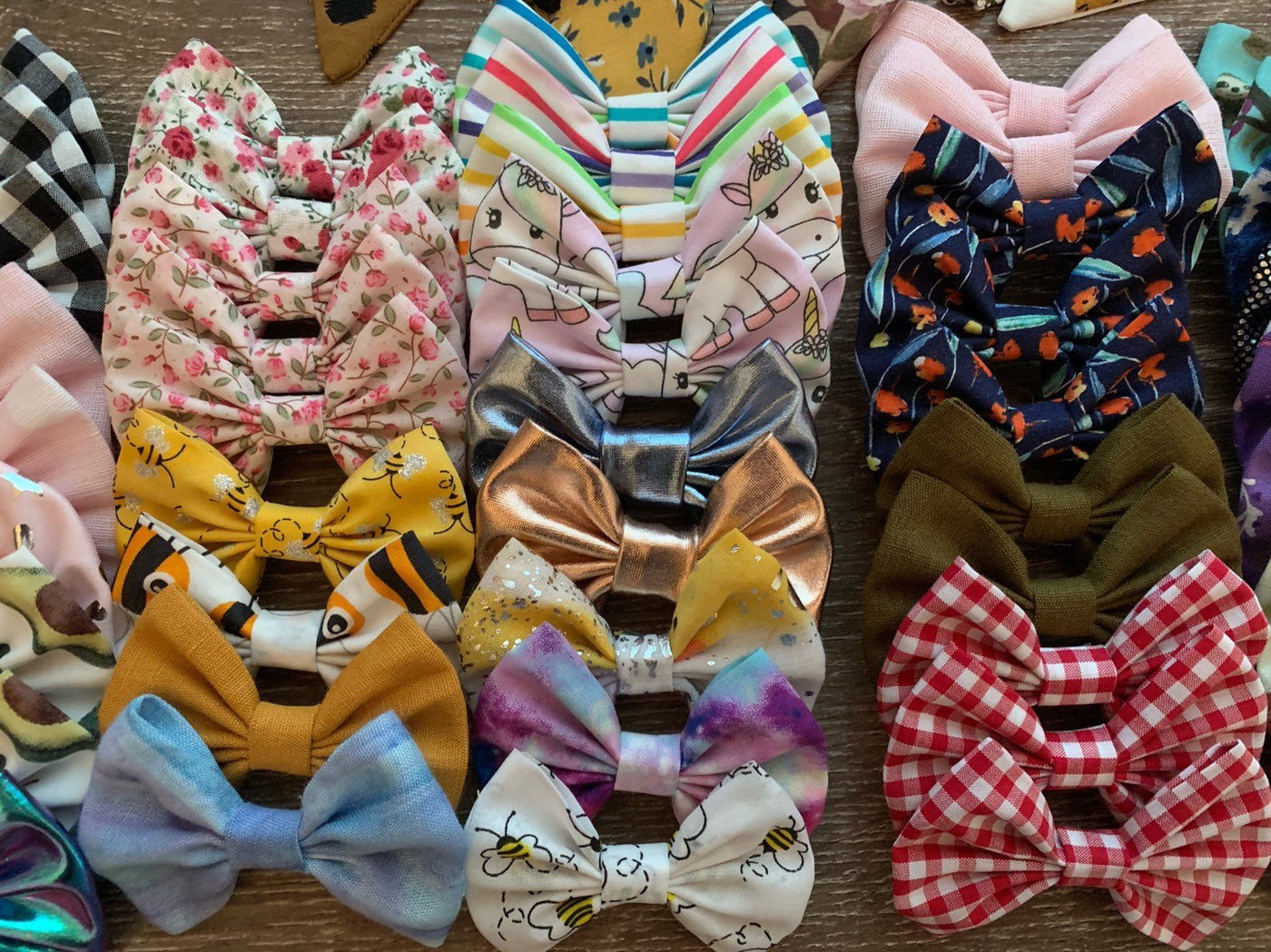 MINI Patterned Bows - Madebytaylahrose